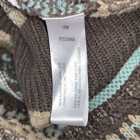 Brown Granola Gorpcore Sweater Woman’s XL Cozy Soft Knit Comfortable Winter Top - Picture 5 of 8